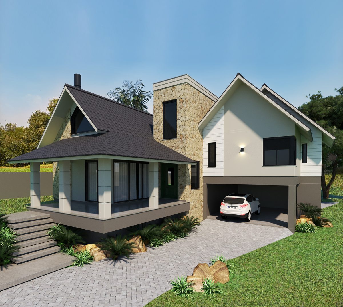 Projeto residencial assinado por Aline Athaydes