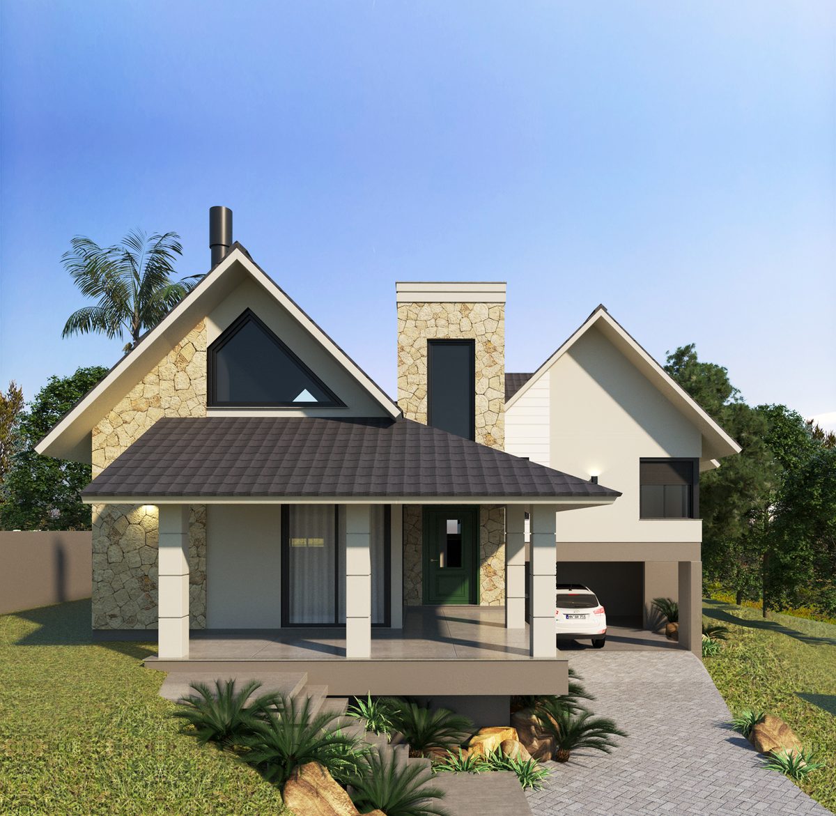 Projeto residencial assinado por Aline Athaydes