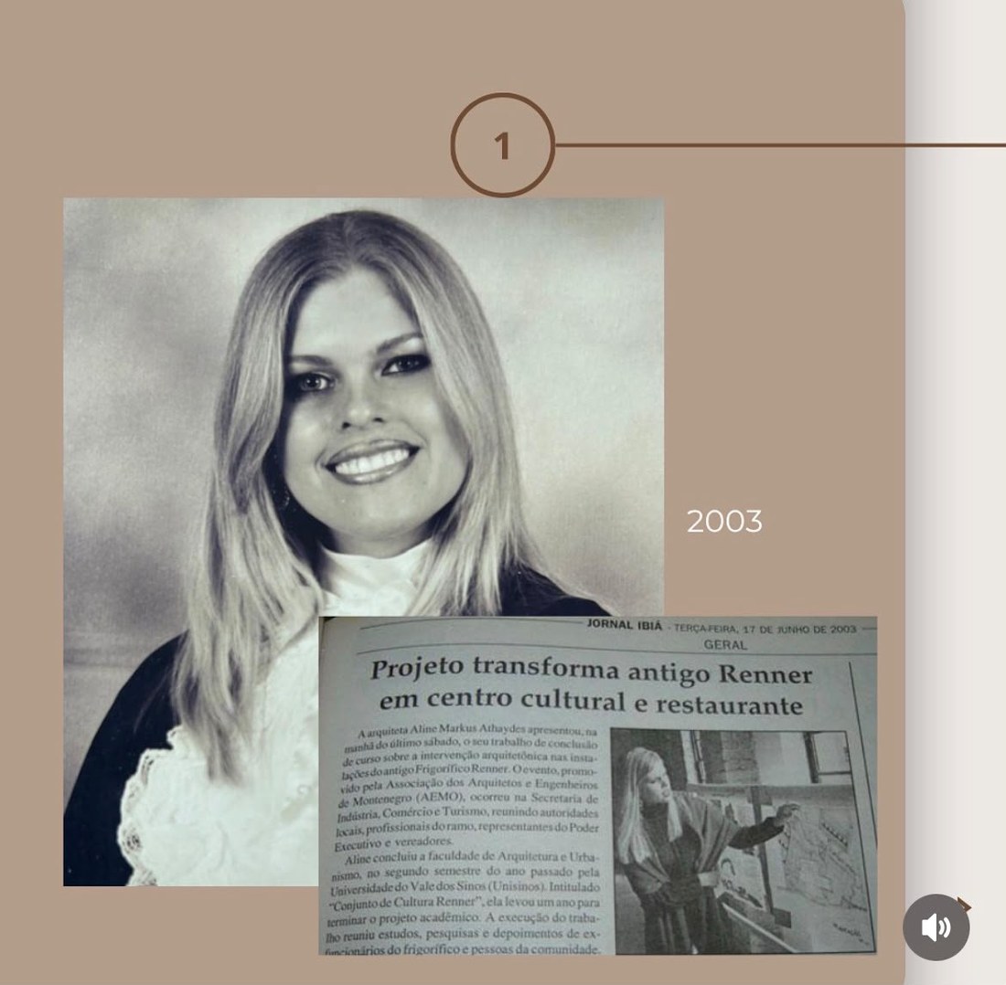 Aline Athaydes em 2003, apresentando o TCC que virou notícia no Jornal Ibiá